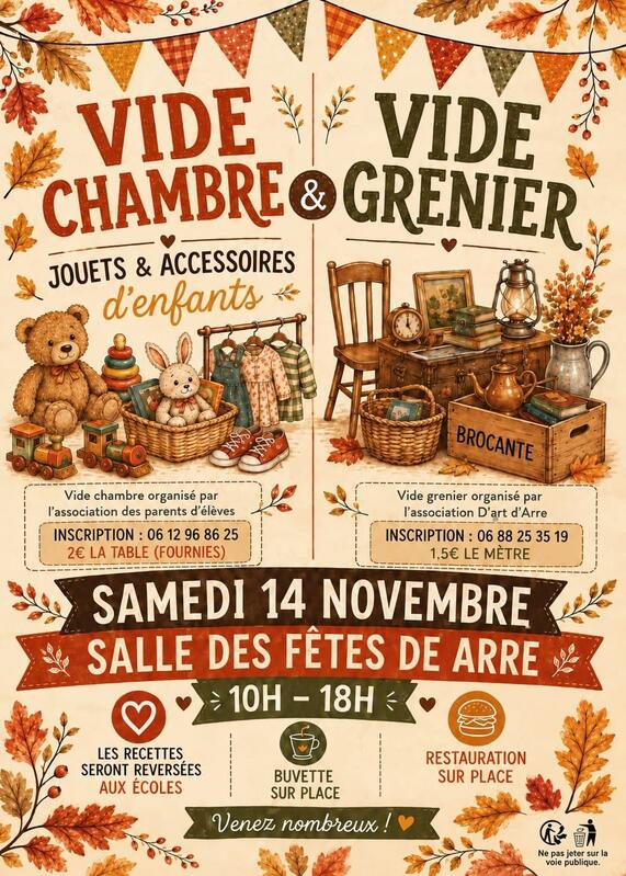 Vide Grenier / Vide Chambre / Arre à Arre