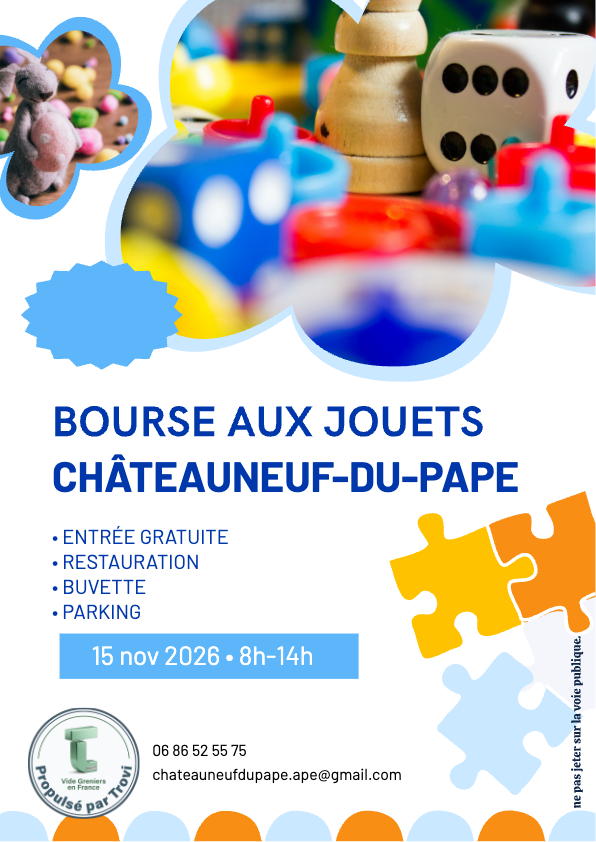 BOURSE AUX JOUETS à Châteauneuf-du-Pape