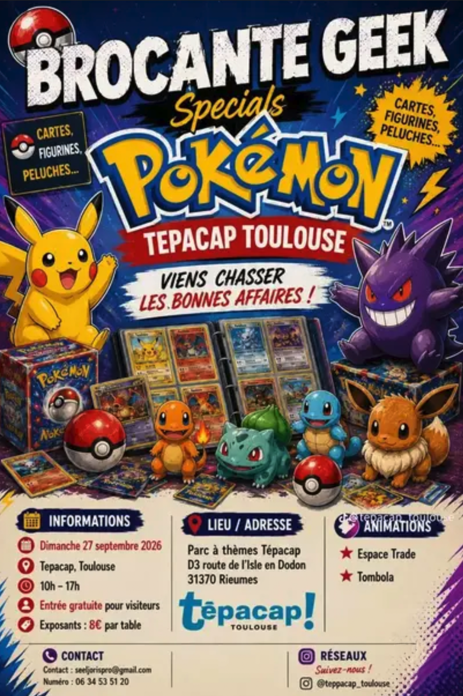 Brocante geek spécial pokemon
