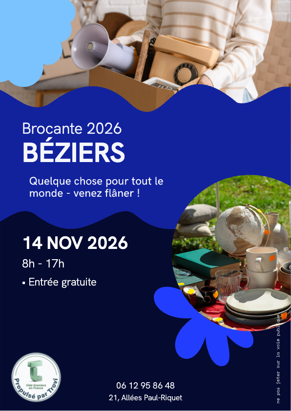 Brocante professionnelle à Béziers