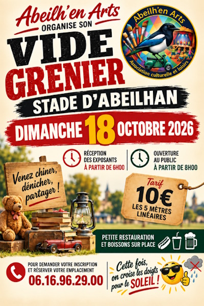 Vide grenier Abeilh'en Arts à Abeilhan