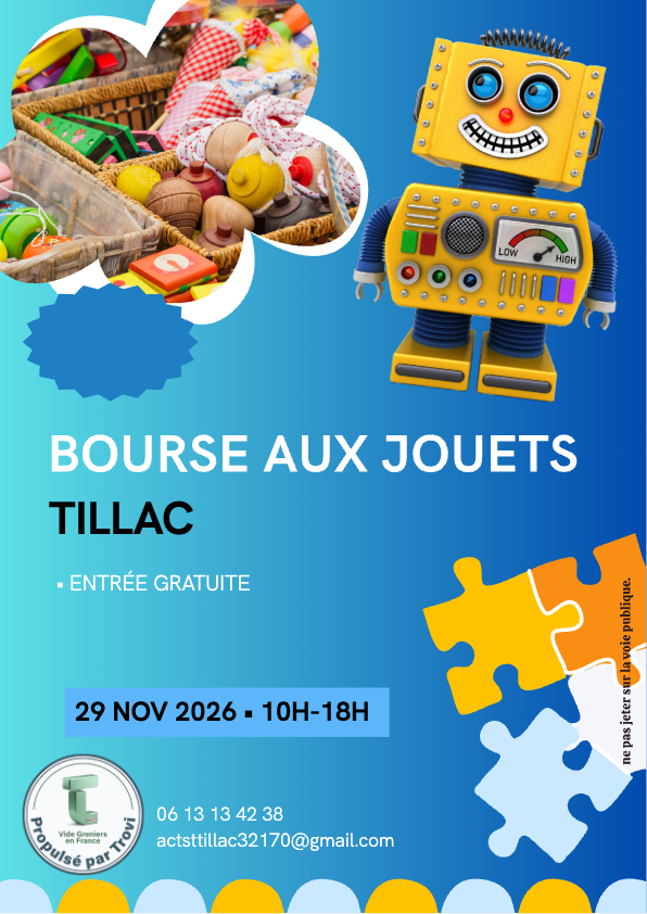 Vide jouets à Tillac