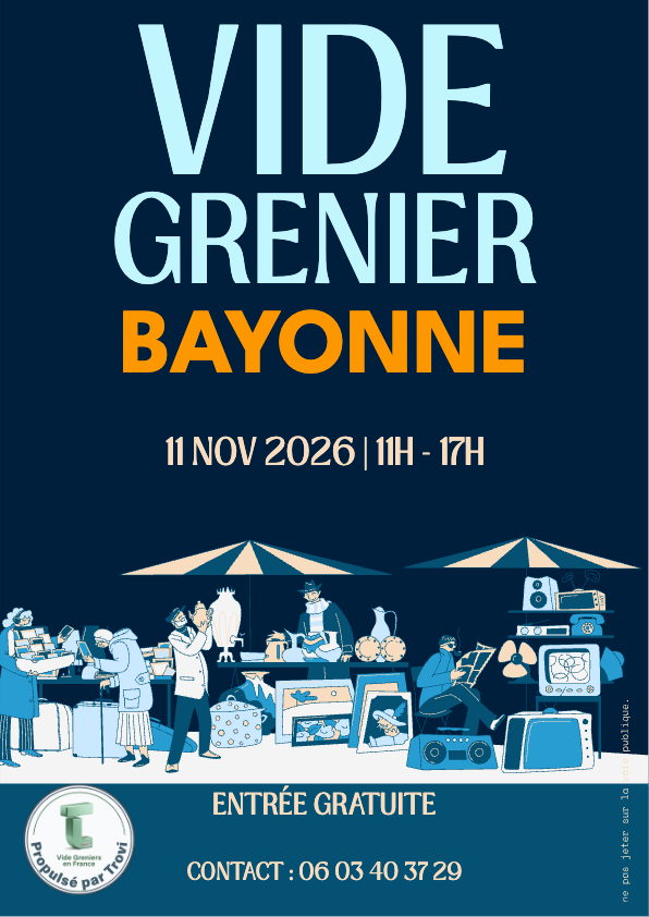 Vide grenier à Bayonne