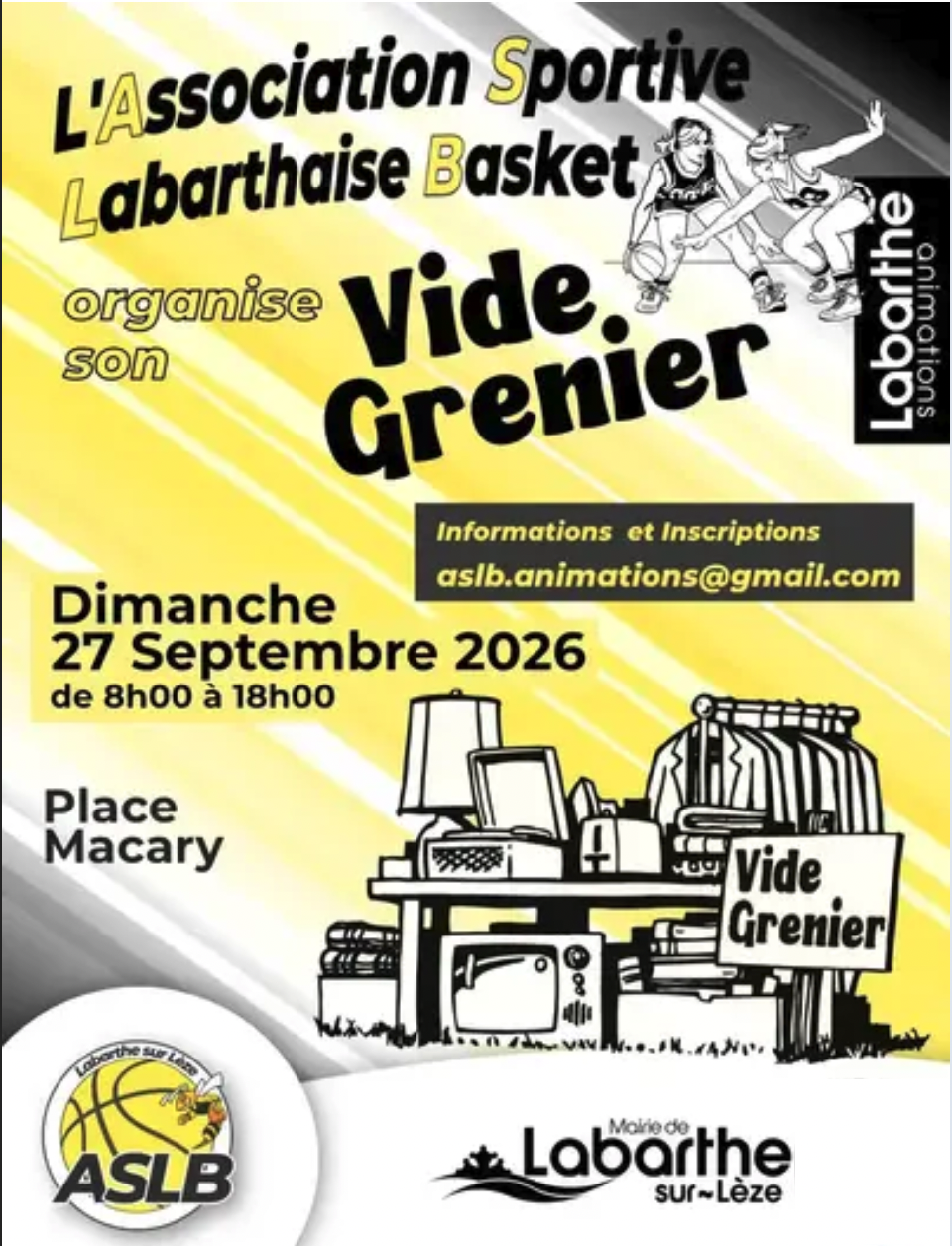 L'Aslb fait son vide grenier