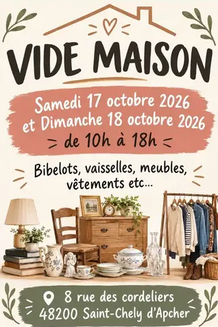 Vide maison à Saint-Chély-d'Apcher