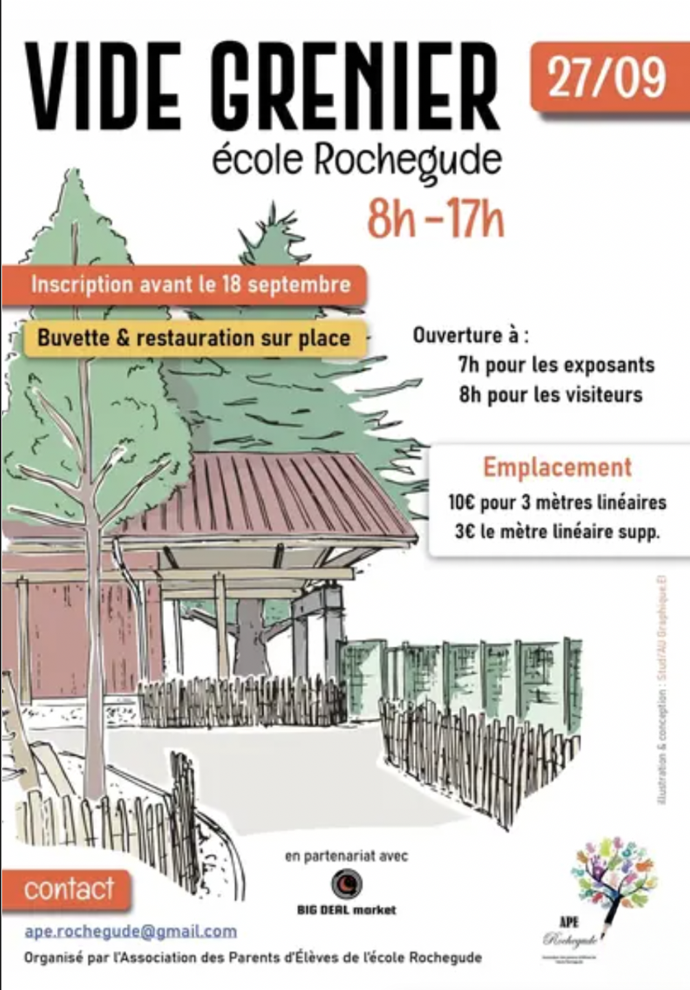 Vide grenier de l'APE de l'école Rochegude