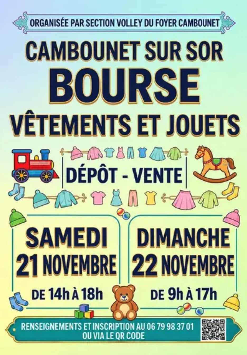 BOURSE AUX VETEMENTS ET JOUETS AUTOMNE-HIVER à Cambounet-sur-le-Sor