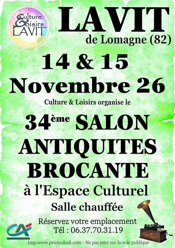 34° Salon Antiquités Brocante à Lavit
