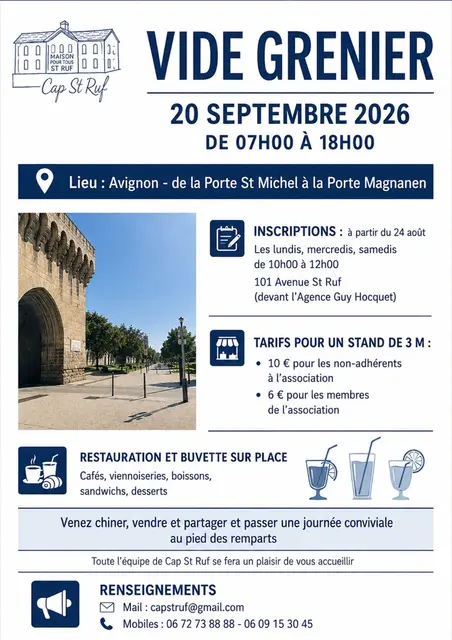 Vide grenier de la porte Saint-Michel à la porte magnanen