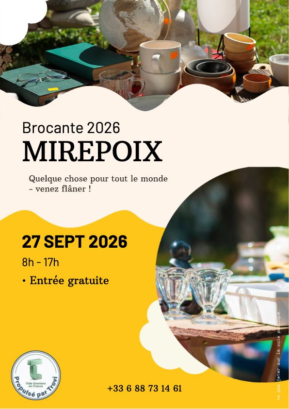 Brocante et marché artisanal à Mirepoix