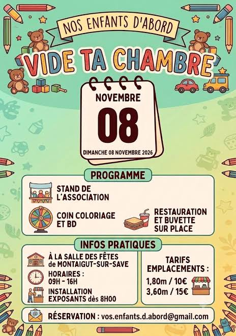 Vide ta chambre à Montaigut-sur-Save