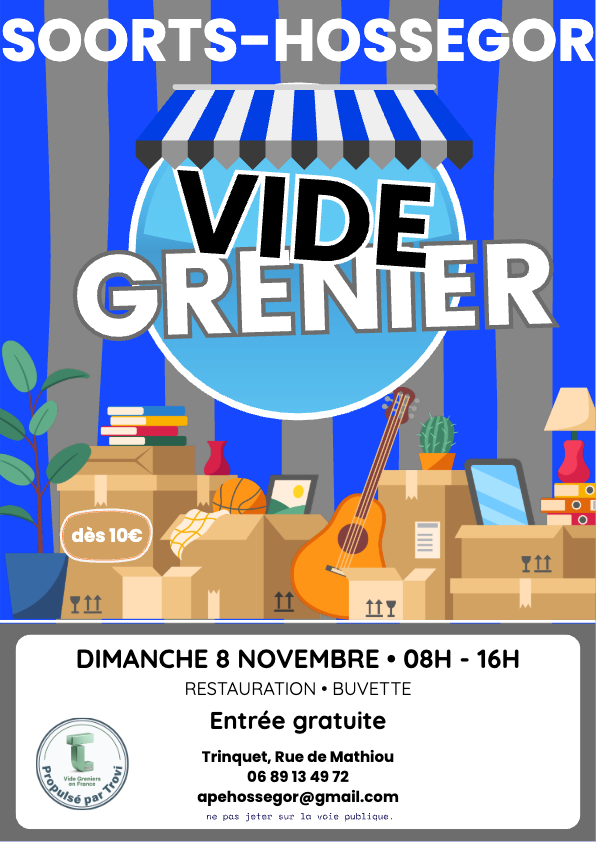 Vide grenier APE Soorts-Hossegor école chene-liege à Soorts-Hossegor