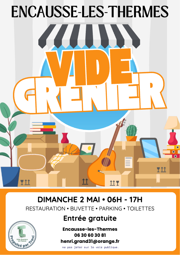 Vide grenier à Encausse-les-Thermes