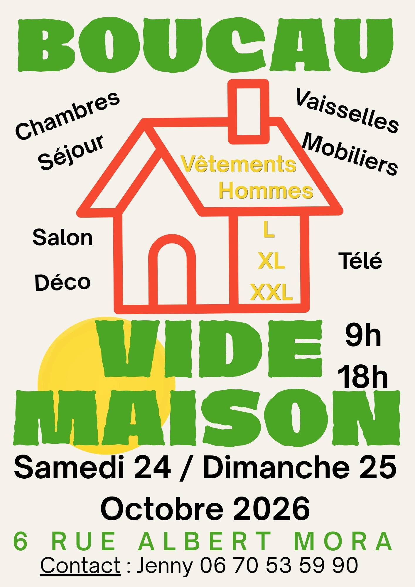 Vide maison Boucau rue Albert Mora à Boucau
