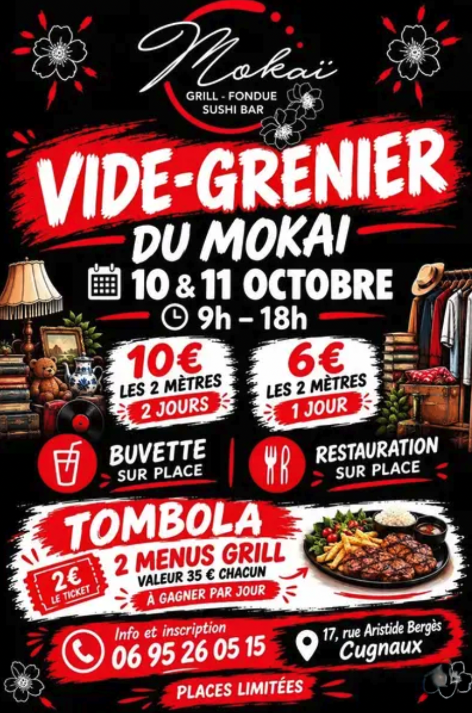 Vide-grenier du Mokaï à Cugnaux