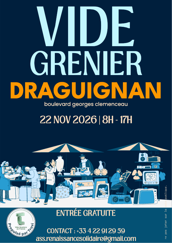 Vide-grenier Solidaire (RS) à Draguignan