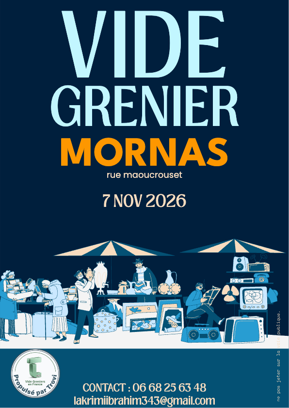 Marché aux puces à Mornas