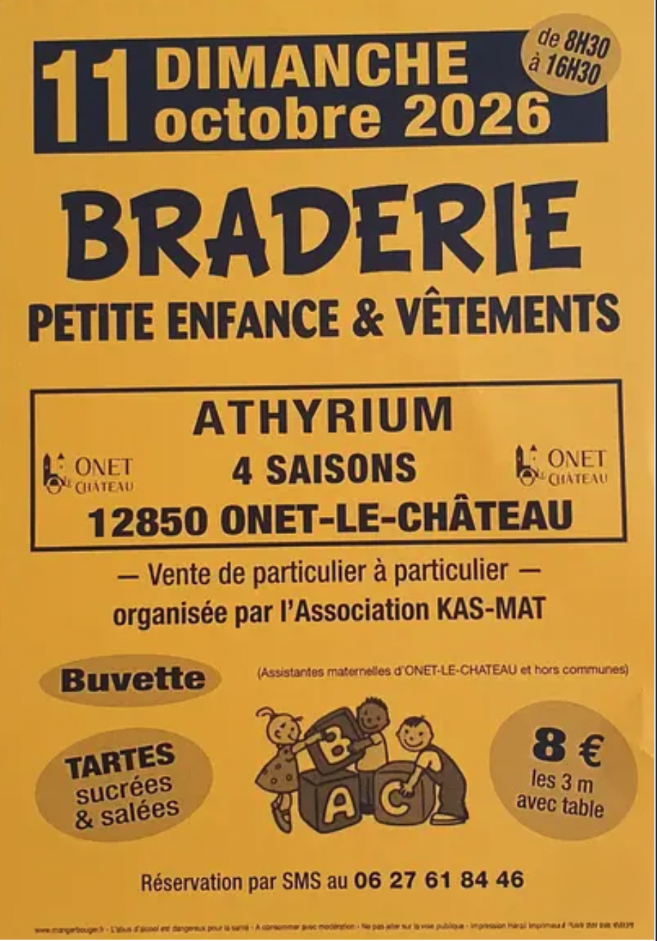 Braderie petite enfance et vêtements