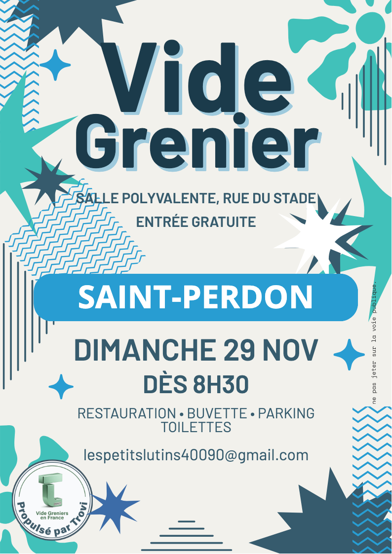 Vide grenier des Petits lutins à Saint-Perdon