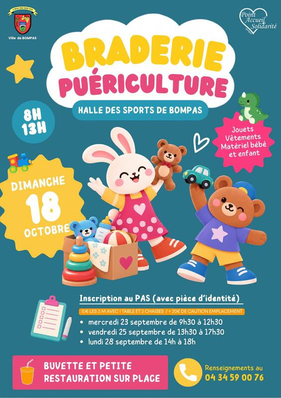 Braderie puériculture à Bompas