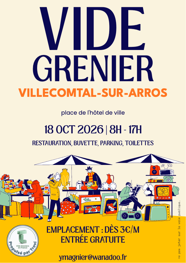 Vide grenier à Villecomtal-sur-Arros