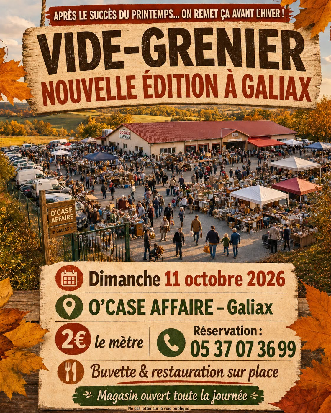 Vide Grenier O'case Affaire Nouvelle Edition