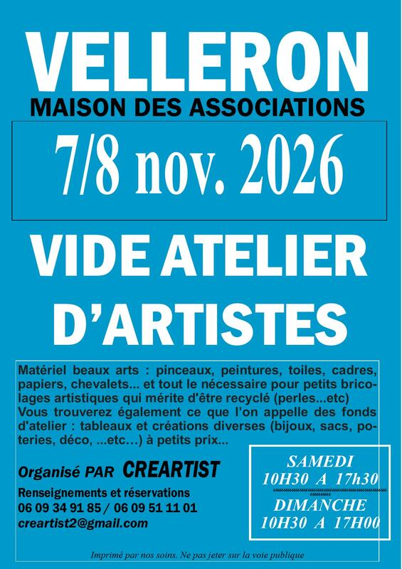 Vide Ateliers d'Artistes à Velleron