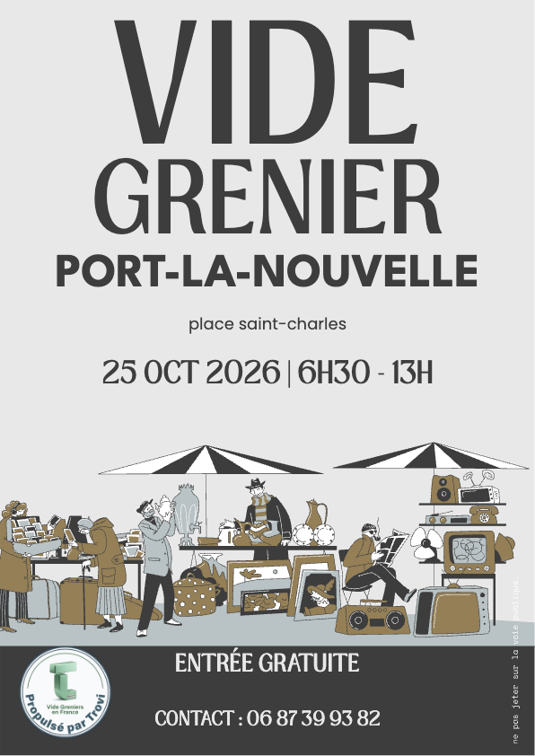 Vide grenier Association les amis des chats nouvellois à Port-la-Nouvelle
