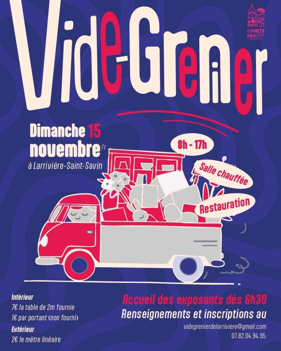 Vide grenier de Larriviere Saint Savin à Larrivière-Saint-Savin