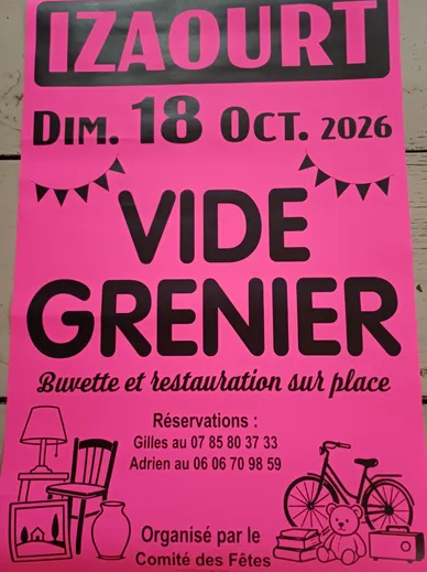 Vide Grenier du Comité des Fêtes d'Izaourt