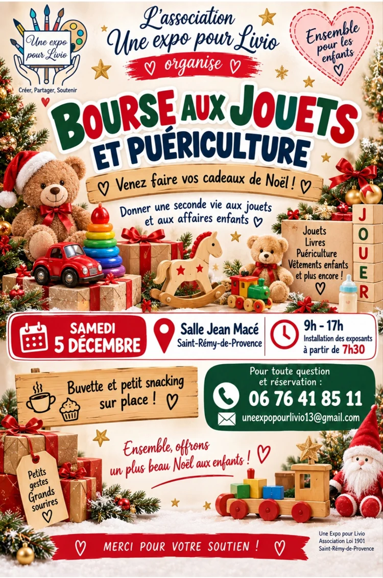 Bourse aux jouets et à la puériculture à Saint-Rémy-de-Provence