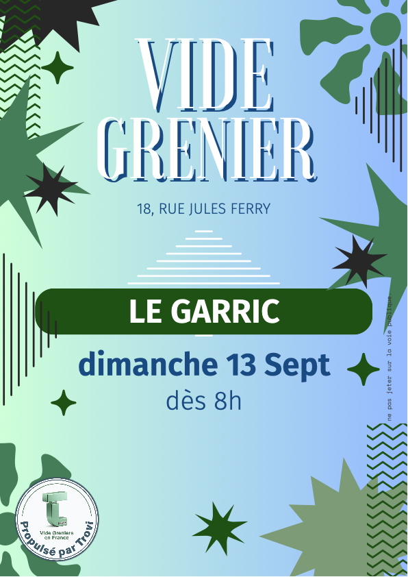 Vide grenier Générations Mouvement de Le Garric