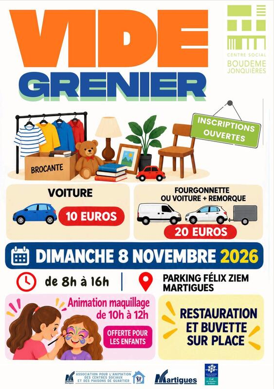 Vide grenier Jonquieres à Martigues