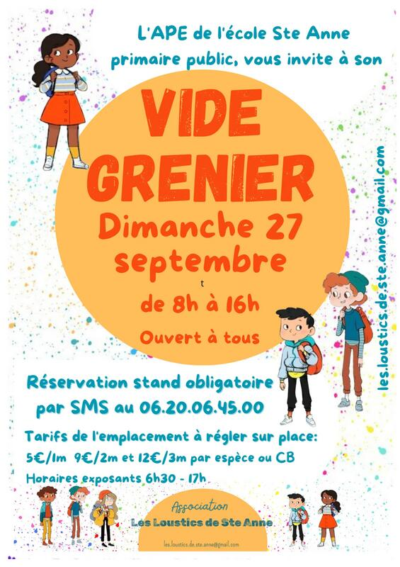 Vide grenier de l'école Ste Anne Marseille