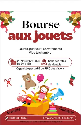 Bourse aux jouets/puériculture, vêtements enfants à Montclar