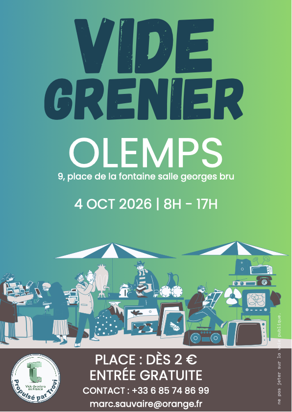 Vide Grenier AS Olemps Football