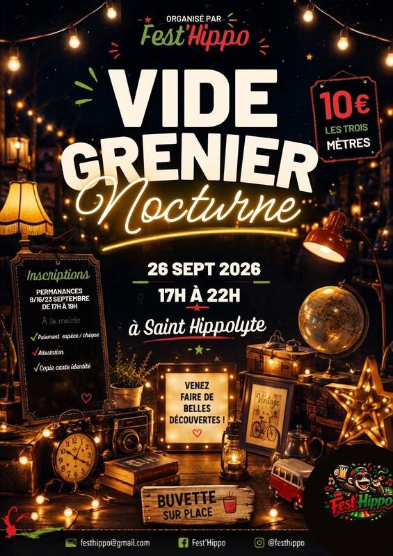 Vide grenier Nocturne | Saint-Hippolyte